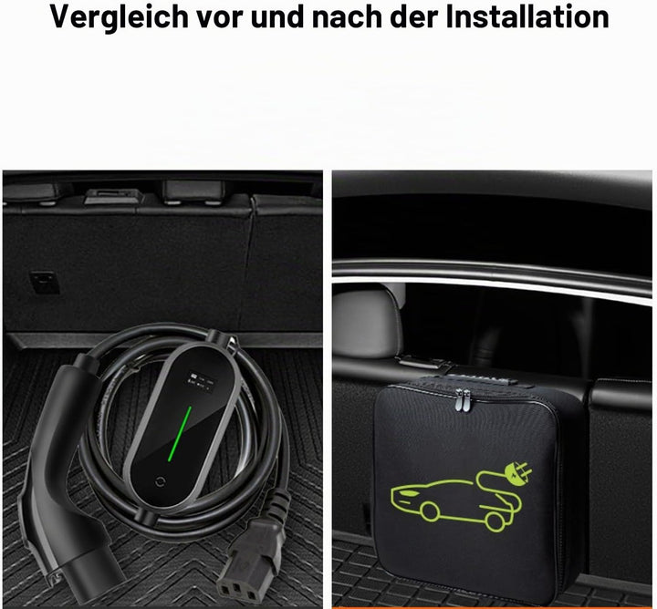 Kabel Organizer &amp; Tragbare Ladekabel Tasche für Elektroauto