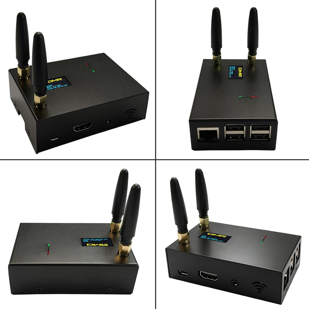 Duplex MMDVM Hotspot Module Dual Hat V1.5.2 with OLED Display WiFi & Ethernet WLAN Port Aluminum She