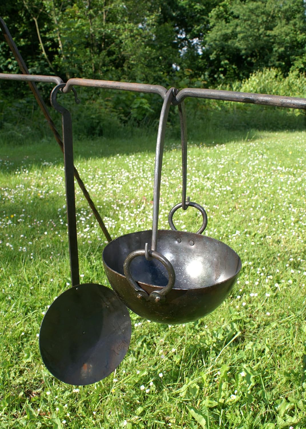 Ulfberth - Mittelalterliche Stahlstange für Dreibeine ca. 120 cm - Ideal für Reenactment, LARP und H