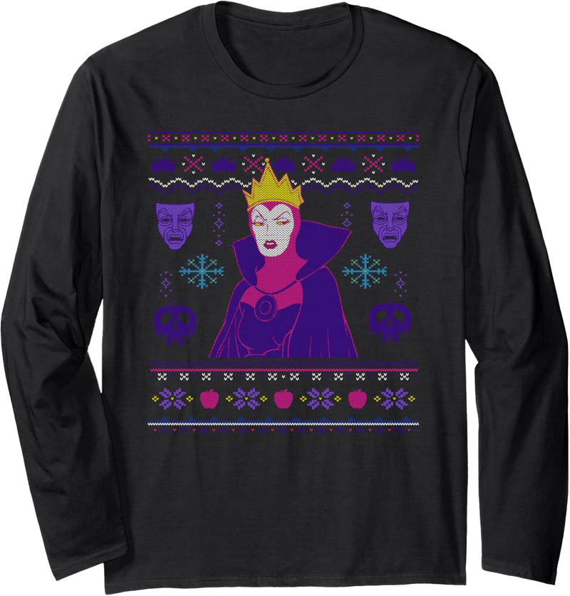 Disney Villains Snow White Evil Queen Christmas Sweater Langarmshirt