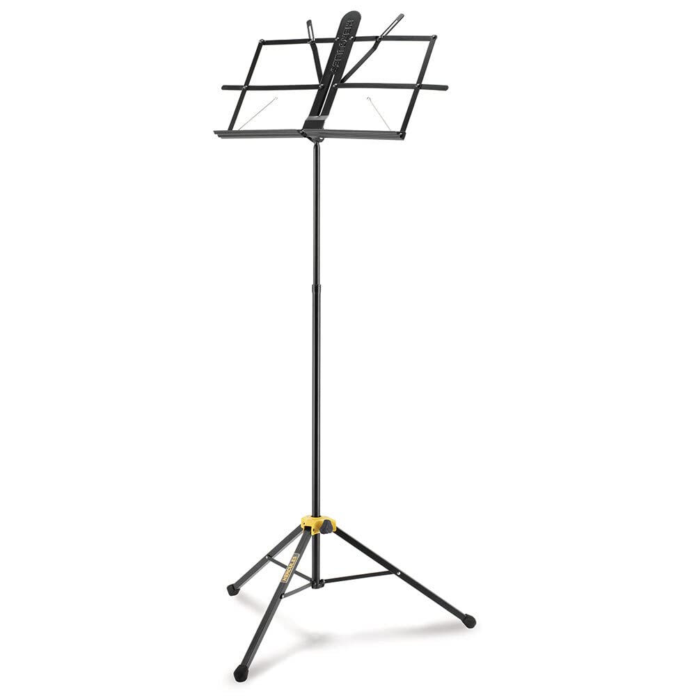 Hercules BS100B Music Stand with EZ Desk, Glide and Angle Roller