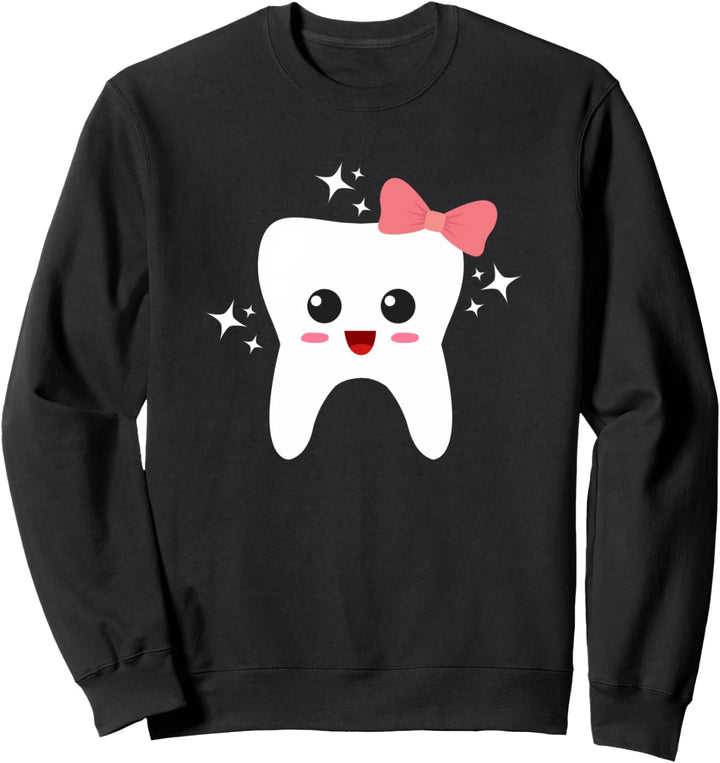 Madchen Zahn Pink Ribbon Lustiges Zahnarzt Team Sweatshirt