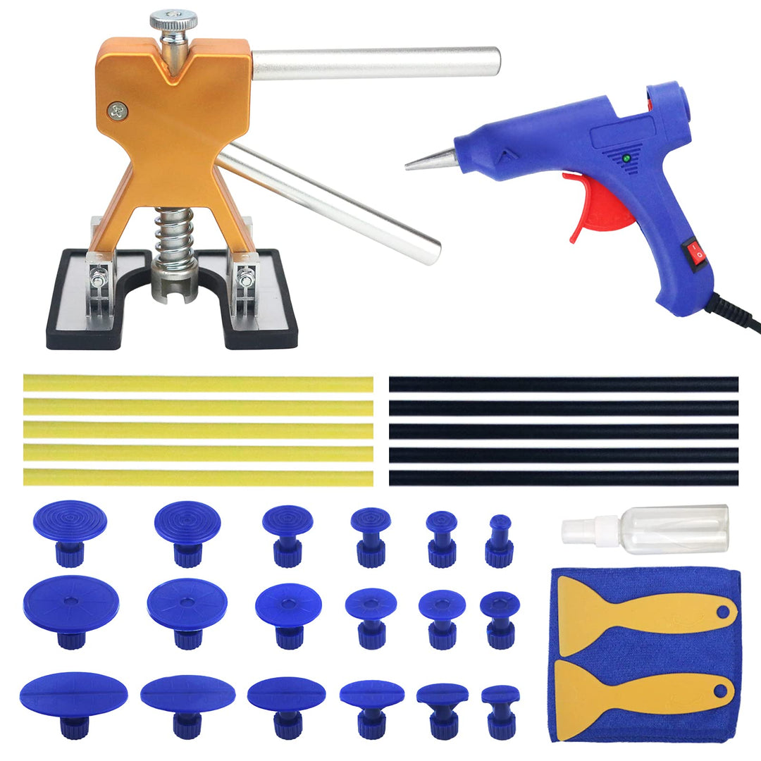 Tosucs Dellen Reparatur Ausbeulwerkzeug Dent Puller Set, Auto Paintless Dellen Reparaturset, DIY Gol