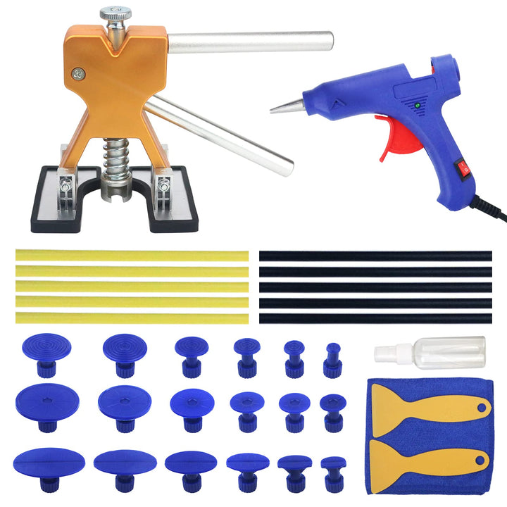 Tosucs Dellen Reparatur Ausbeulwerkzeug Dent Puller Set, Auto Paintless Dellen Reparaturset, DIY Gol