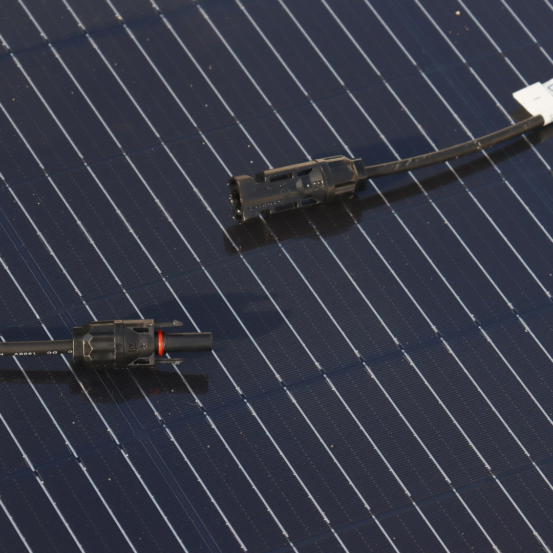 Solarpanel Flexibel 300w Balkonkraftwerk für Steckdose, 2x150W Flexibles Solarpanel mit 230V 300Watt