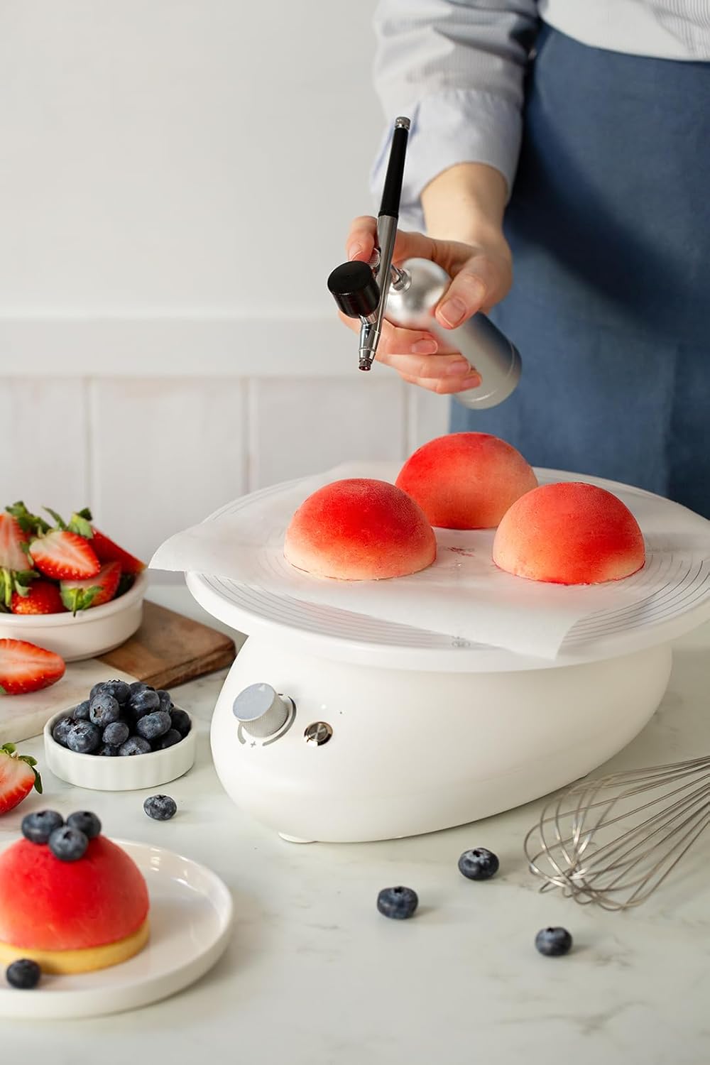 Decora 9276015 Drehbarer Sockel für Kuchen, Ø 28 cm, elektrisch U/min 80