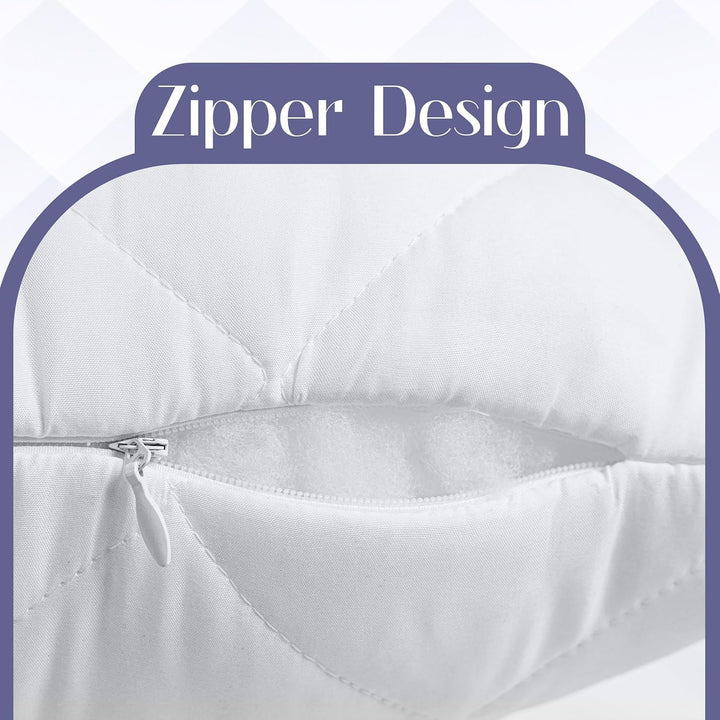 Utopia Bedding gestepptes Körperkissen, 40x145 cm Schwangerschafts- und Umstandskissen, Seitenschläf