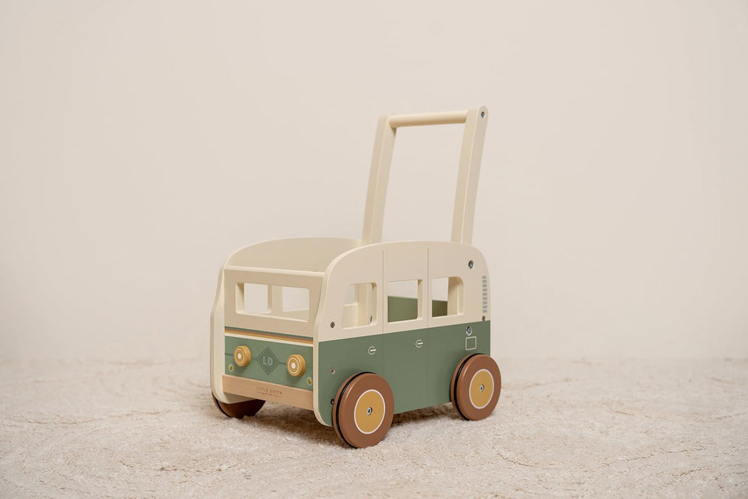 Little Dutch 7126 FSC Holz Laufwagen Camper Bus - Vintage