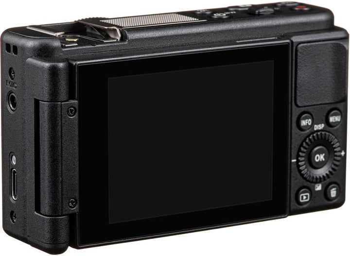 YASHICA City 300 Digitalkamera (schwarz) mit QuickFlash-Kamera-Taschenlampe