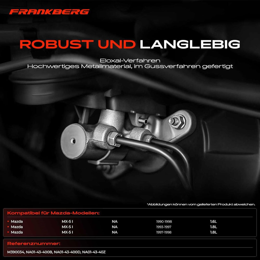 Frankberg Hauptbremszylinder Kompatibel mit MX-5 I NA 1.6L-1.8L Benzin 1990-1998 Replace# M390034