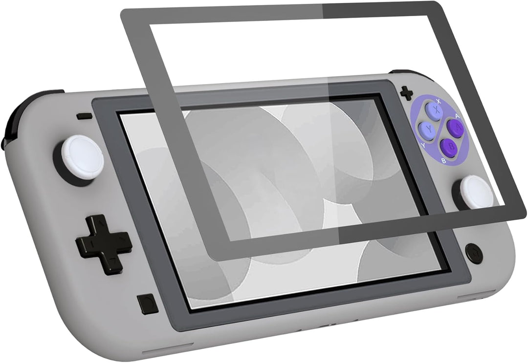eXtremeRate Full Case Shell für Switch Lite Console, DIY-Ersatz Hülle Gehäuse & Tasten & Schutzfolie
