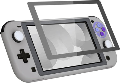 eXtremeRate Full Case Shell für Switch Lite Console, DIY-Ersatz Hülle Gehäuse & Tasten & Schutzfolie