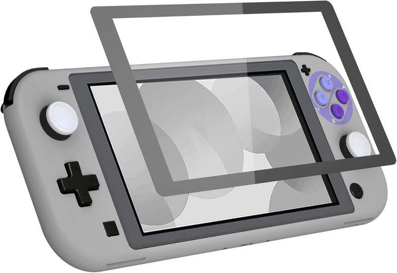 eXtremeRate Full Case Shell für Switch Lite Console, DIY-Ersatz Hülle Gehäuse & Tasten & Schutzfolie