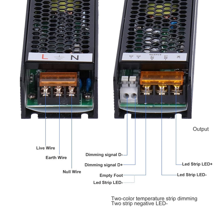 LED Dimmbare Stromversorgung, Slim Triac und 0-10 V DIMPS-, und OUTLAD-Schutz, Flackern Frei, 150 W