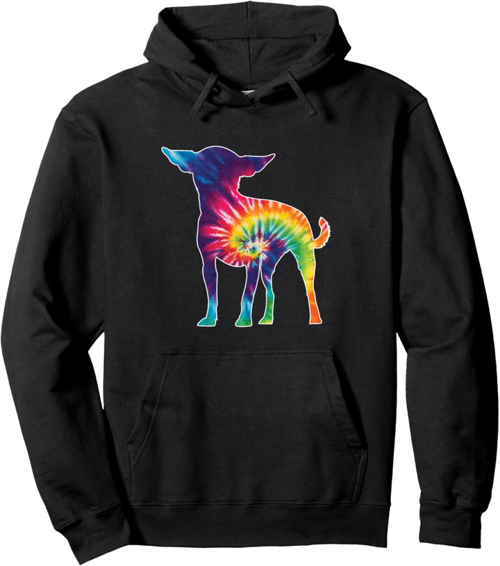 Tie Dye Dog Lover Chihuahua Pullover Hoodie