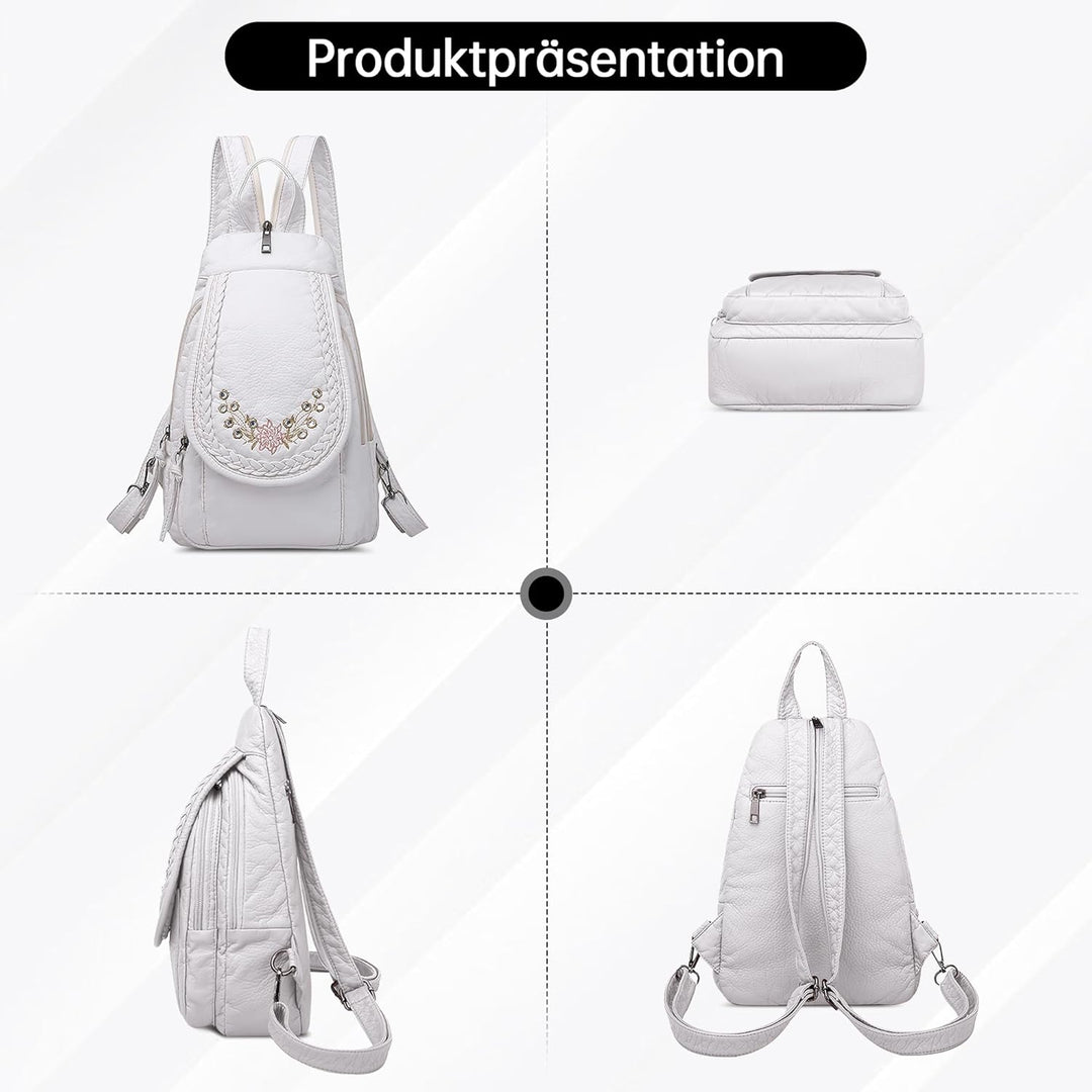 DIRRONA Rucksack Damen Beiläufig Kleine Brusttasche für Damen Multifunktionale Reise Wasserdicht Sch