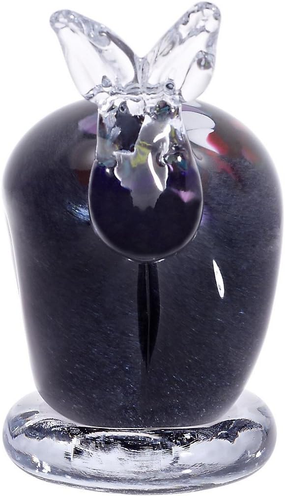 CRISTALICA Glasfigur Elch blaugrau 12cm