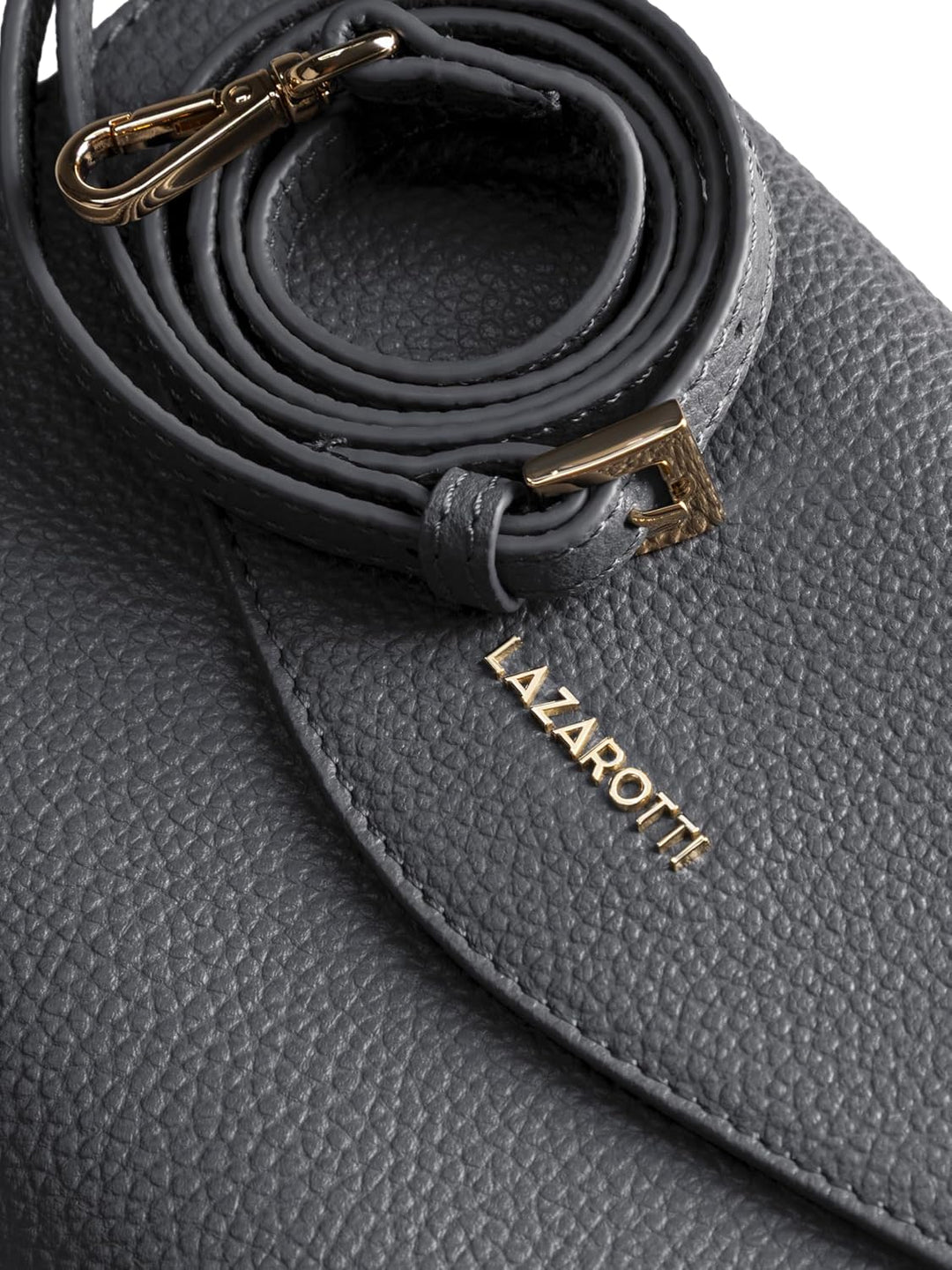 Lazarotti Bologna Leder Handtasche Damen | abnehm- & längenverstellbarer Schulterriemen | mittelgros