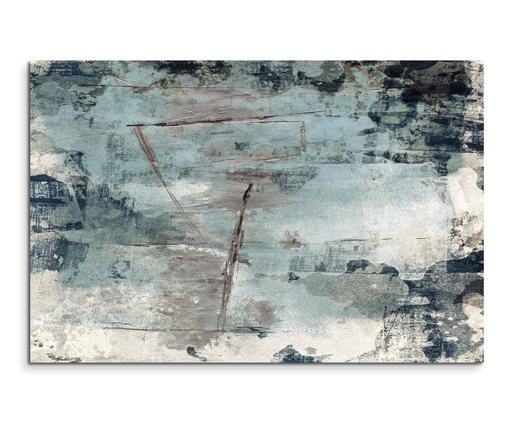Paul Sinus Art 80x60cm Fotoleinwand Leinwanddruck Kunstdruck Wandbild grau braun schwarz beige Grung