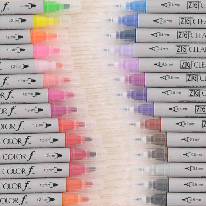 Kuretake ZIG Twin Tip Marker reinigen Farbe F, 36 Farbe Set (tcs-6000t/36 V)