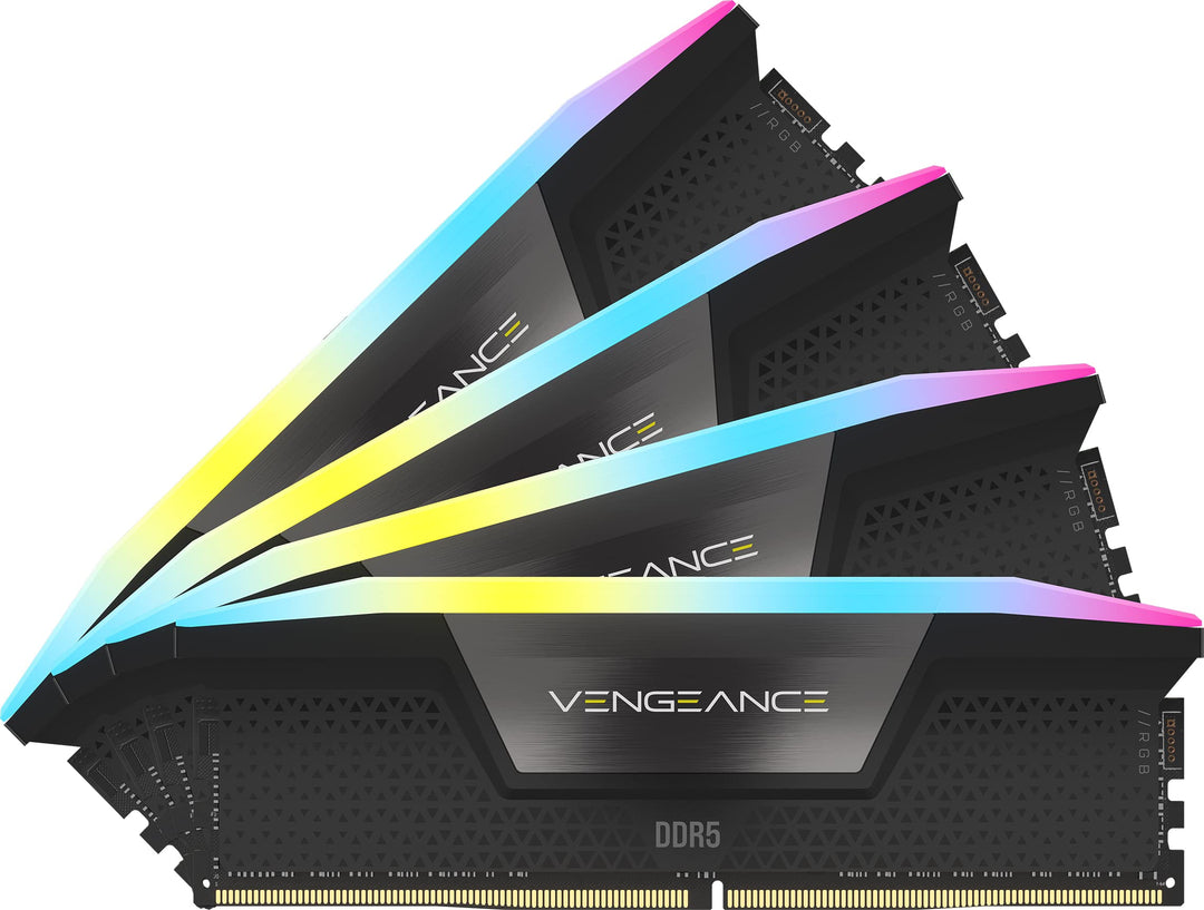 Corsair VENGEANCE RGB DDR5 RAM 64GB (4x16GB) 6600MHz CL32 Intel XMP iCUE Kompatibel Computer Speiche