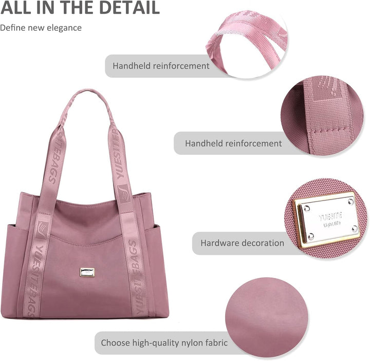 NICOLE & DORIS Schultertasche Damen Gross Handtasche Shopper Multi Tasche Umhängetasche Tote Bag Cas