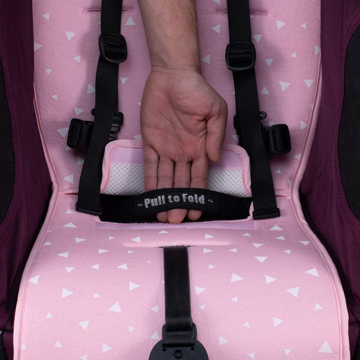 JYOKO KIDS Sitzauflage kompatibel mit Joolz und City Mini, City mini GT2 (Pink Sparkles), Pink Spark