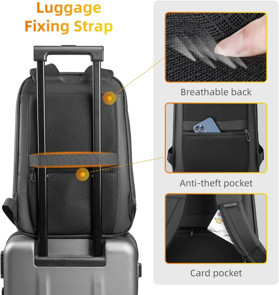 MARK RYDEN Laptop Rucksack, 15,6 Zoll Anti-Diebstahl-Business Rucksack für Damen und Herren, Fit für