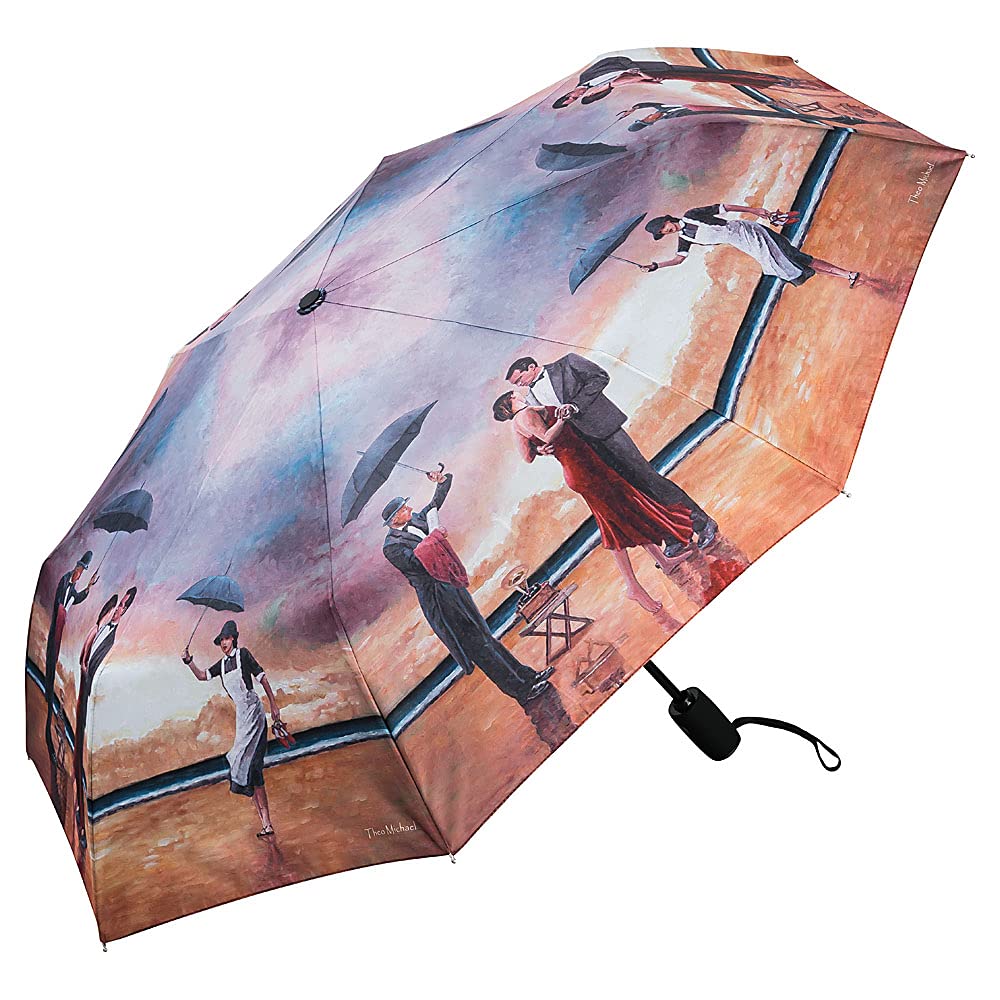 VON LILIENFELD Regenschirm Taschenschirm Windfest Theo Michael: Hommage to the Singing Butler Auf-Zu