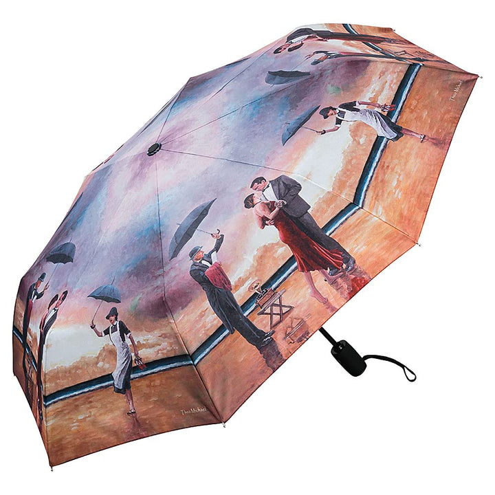 VON LILIENFELD Regenschirm Taschenschirm Windfest Theo Michael: Hommage to the Singing Butler Auf-Zu