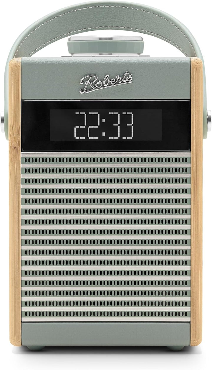 Rambler Midi Retro-Radiowecker, tragbar, Dab+/FM/Bluetooth, Himmelblau