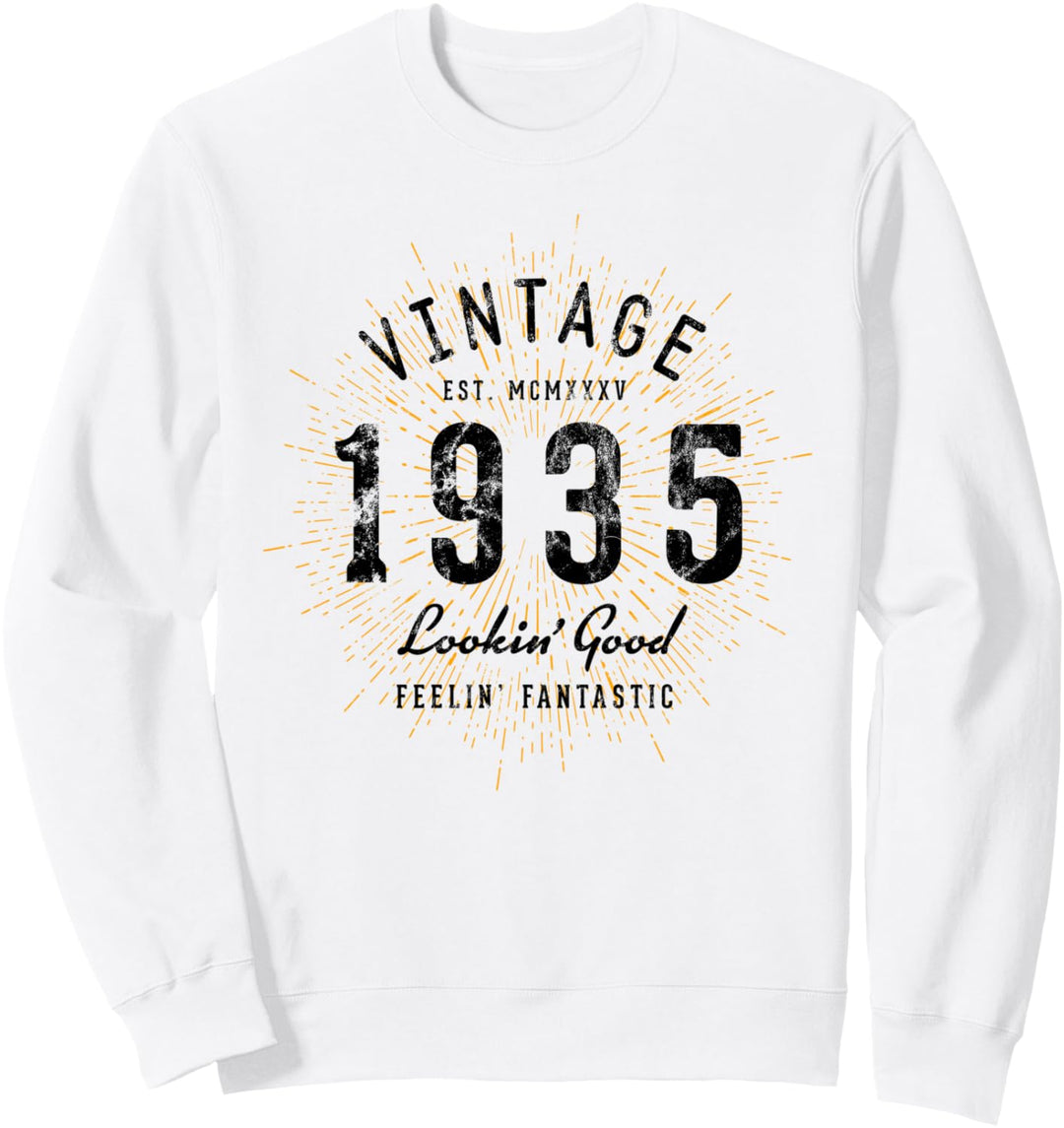 Vintage Geburtstag geboren 1935 Sweatshirt