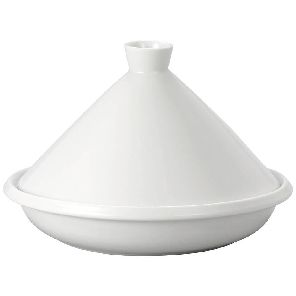 tepro Grillzubehör Tajine L aus Keramik zur Verwendung auf dem Grill, Kochplatte oder Ofen Weiss, L