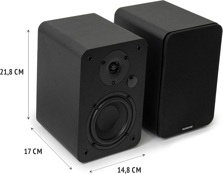 VULKKANO A4 ARC Aktivlautsprecher mit 4" Woofer, Bluetooth 5.0, HDMI ARC, Optica, RCA, USB, mit Subw