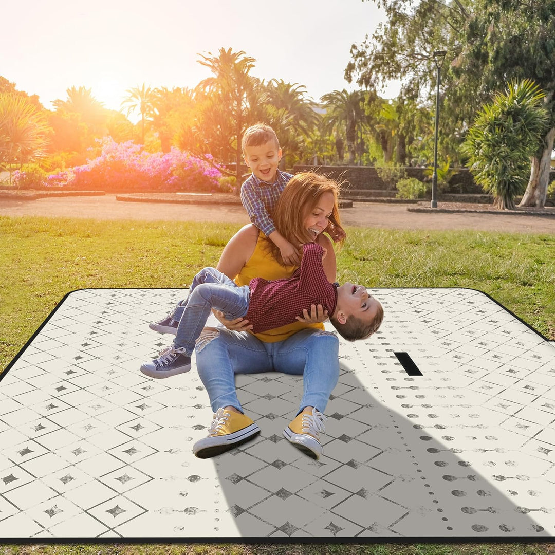 Jopee Picknickdecke Wasserdicht, 200x200cm Extra Gross Sandfrei Stranddecke für 4-6 Personen, Waschb