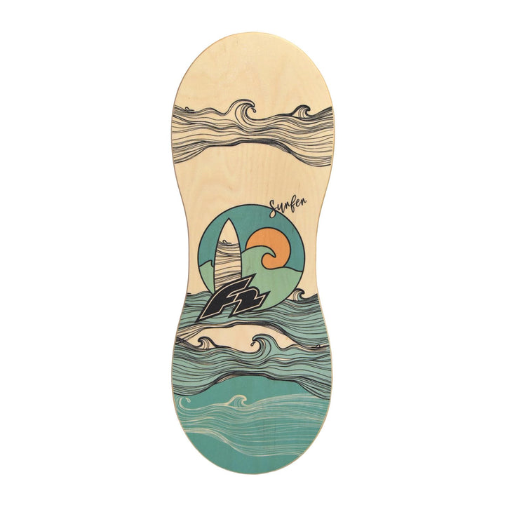 F2 Balance Board Peanut 86 x 32cm mit wählbarem Zubehör 2025/26 Balance Board Only, Balance Board On