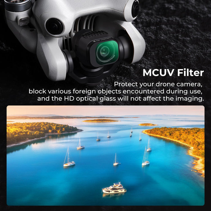 K&F Concept Mini 4 Pro 4 Stück ND2-ND32+ND32-512+CPL+UV Filter Variable ND Filter, mehrfache Beschic