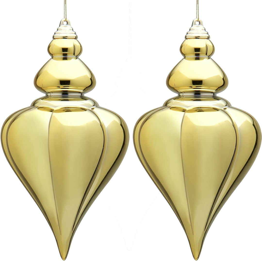 2er Set Weihnachtskugel Christbaumkugel Gross Bruchfest Glänzend Weihnachtsdeko aus Kunststoff Weihn