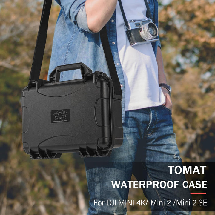 Tomat Wasserdichter Hartschalenkoffer für DJI Mini 4K Drone Fly More Combo