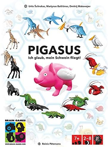 Brain Games, Pigasus, Familienspiel, Kartenspiel, 2-8 Spieler, Ab 7+ Jahren, 20+ Minuten, Deutsch