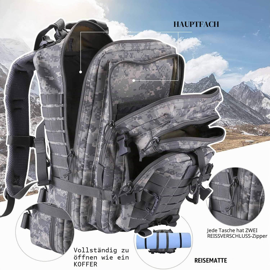 Hannibal Tactical Militär Taktischer Rucksack US Cooper Rucksack Armee Assault Pack 3 Tage Bug Out G