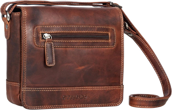 STILORD 'Edith' Lederhandtasche Damen Echtleder Klein Leder Handtasche Schultertasche Umhängetasche
