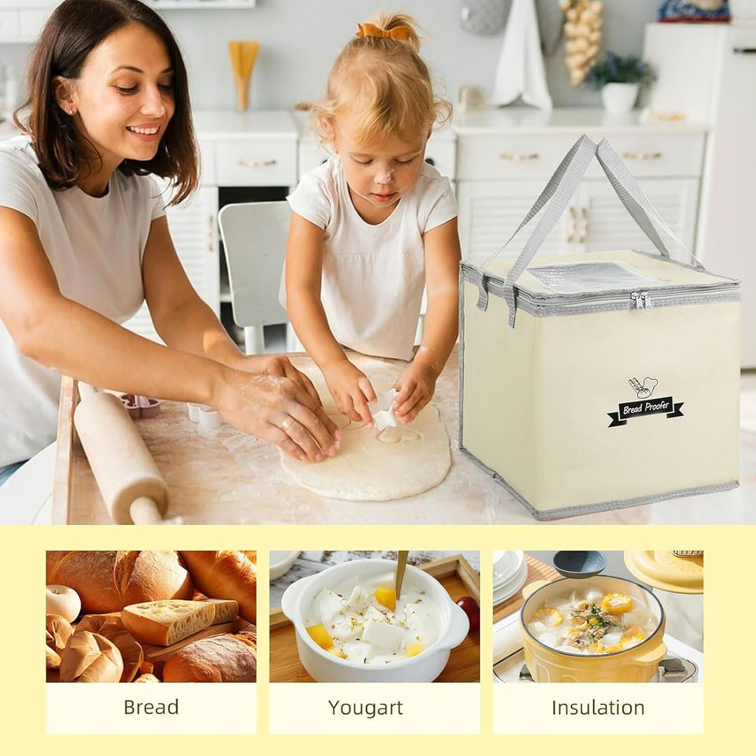Brot Gärbox Sauerteig, Brot Gärschrank mit Heizung und NTC-Temperatursensor, Faltbare Teigbox Brot f