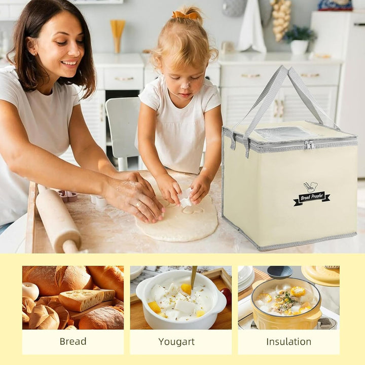 Brot Gärbox Sauerteig, Brot Gärschrank mit Heizung und NTC-Temperatursensor, Faltbare Teigbox Brot f