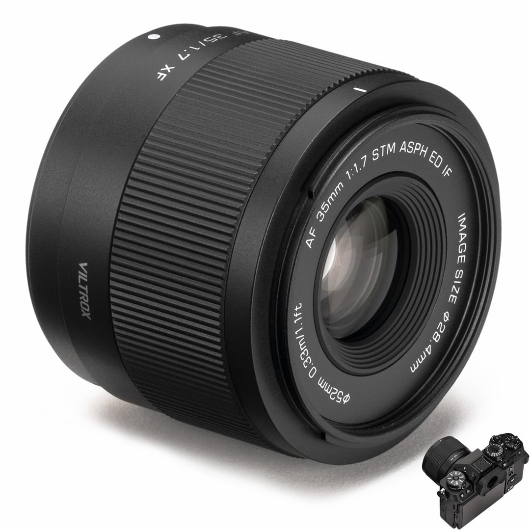 VILTROX 35mm F1.7 X Mount APS-C für Fuji X Mount Autofokus Objektiv,AF 35mm f/1.7 X Festbrennweite O