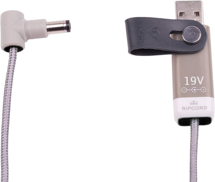 MyVolts Ripcord-USB-Ladekabel mit 19V DC Ausgangsstecker kompatibel mit Akai MPC One Controller