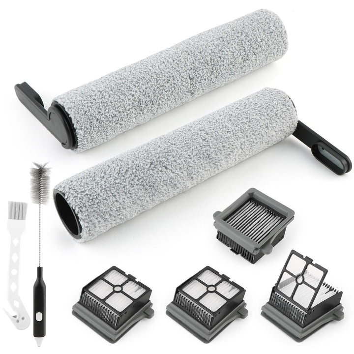 2 Bürstenrollen 4 Filter Ersatzteile für Tineco Floor One S7 Pro/One S6 Bürstenrollen/HEPA Filter Na