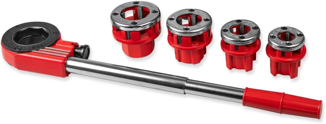 WALTER Gewindeschneidkluppensatz 6-tlg. | Gewindeschneider Set für Rohre (½", ¾", 1", 1¼") Aussengew