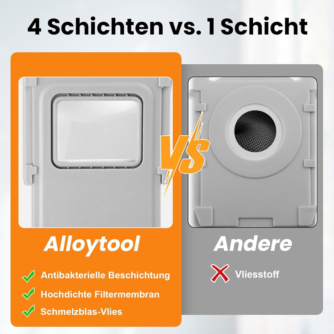 8 Stück Antibakterielle Staubbeutel Zubehör für DJI Romo P, Romo S, Romo A Saugroboter, Ersatzbeutel