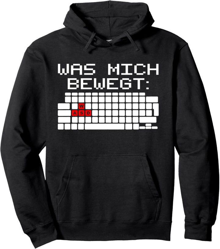 Gamer WASD Gaming Zocken Zocker Computer Tastatur Lustig Pullover Hoodie